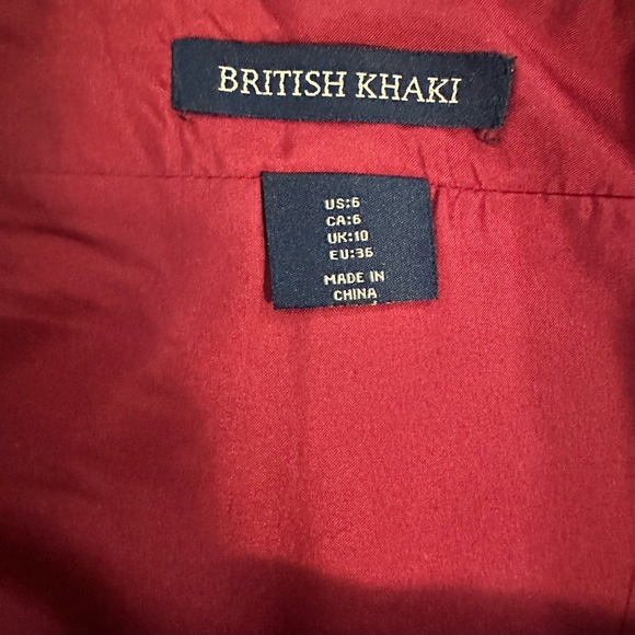 British Khaki Red Plaid Skirt Sz 6 NWT - Picture 3 of 6